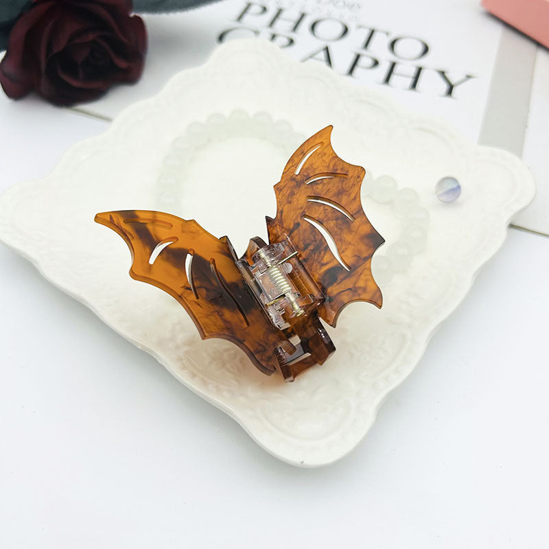 Wholesale Acetate Halloween Bat Hair Clips